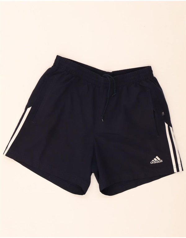 Ανδρικό αθλητικό σορτς Adidas από μεσαίο μαύρο πολυεστέρα