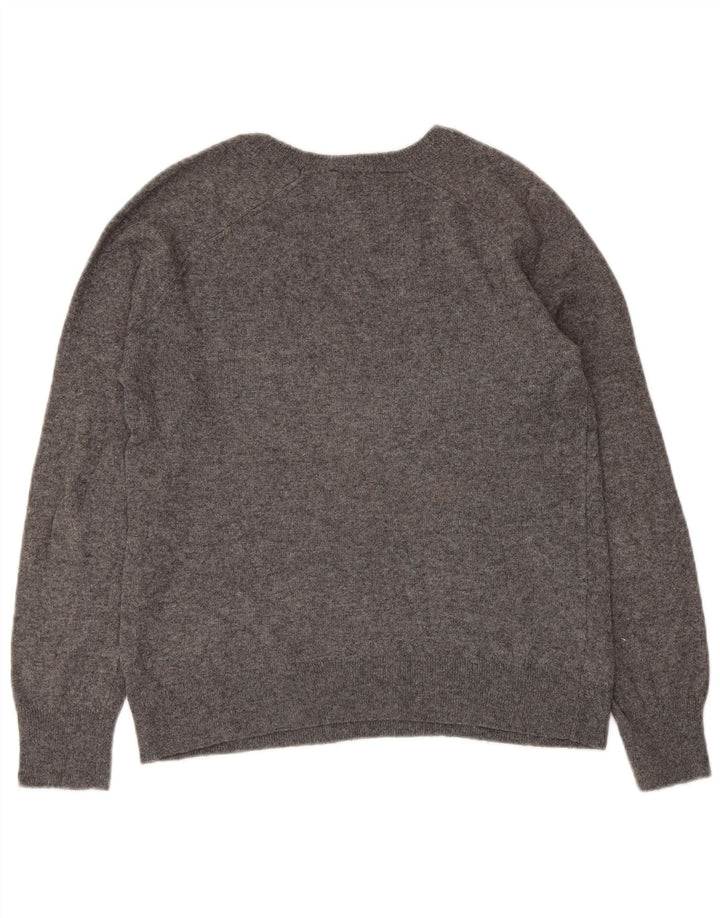ZARA Γυναικείο πουλόβερ με λαιμόκαυστο UK 14 Medium Grey