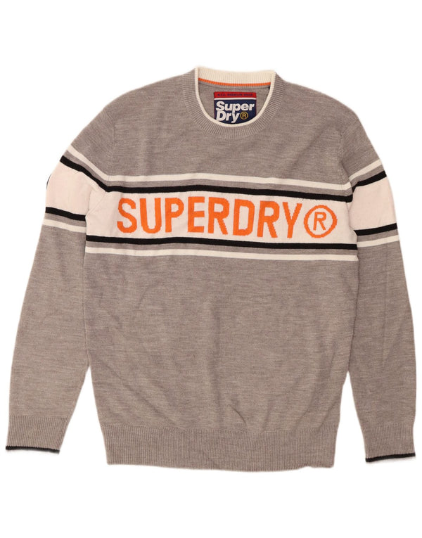 Ανδρικό πουλόβερ Superdry Graphic Crew Neck Jumper XL Grey Colourblock Ακρυλικό