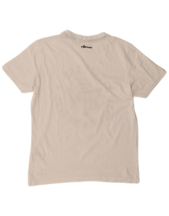 Γυναικείο γραφικό μπλουζάκι Ellesse Top UK 14 Μεσαίο λευκό βαμβακερό
