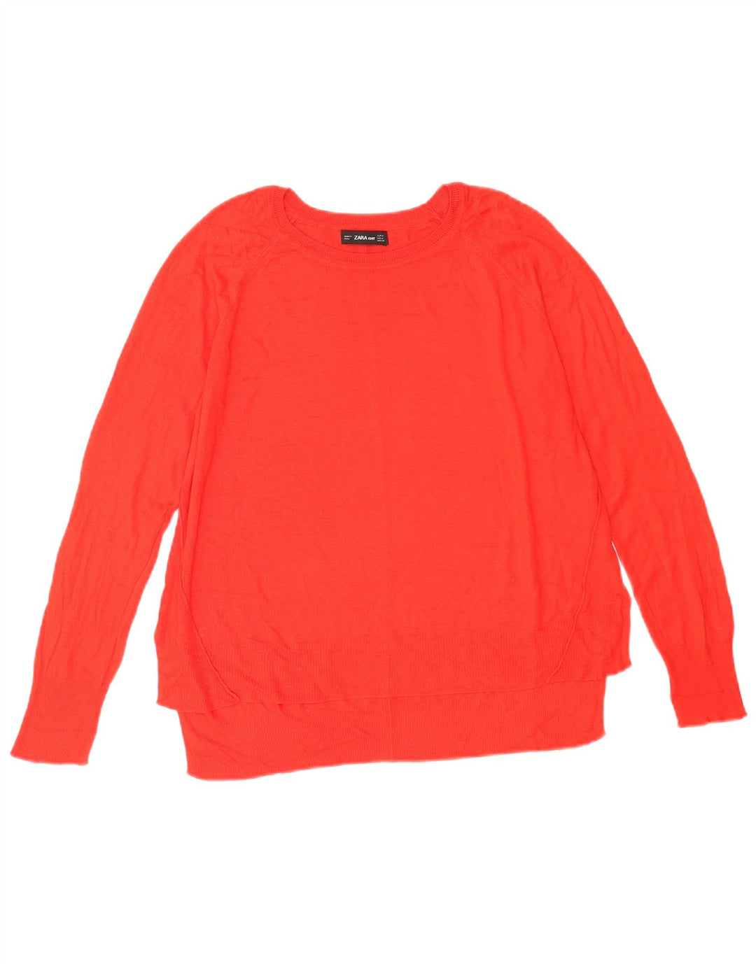 Zara Γυναικείο πουλόβερ με λαιμόκαυστο UK 14 Medium Red