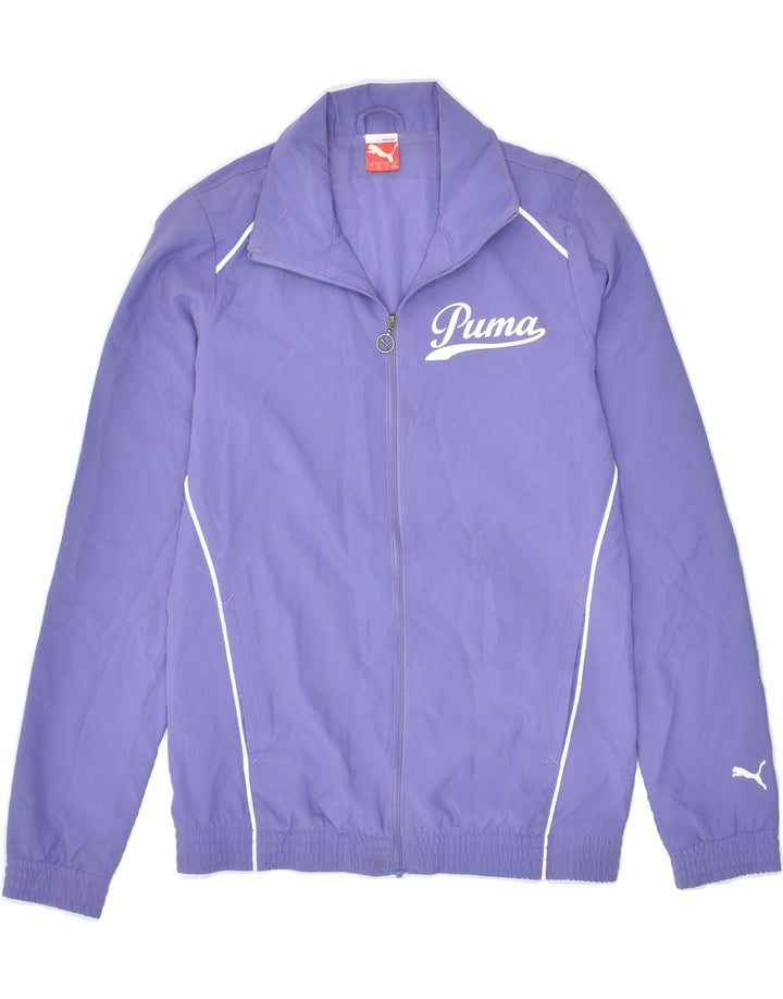 PUMA Boys Tracksuit Top Jacket 11-12 Years Large Purple Polyester | Vintage Puma | Thrift | Second-Hand Puma | Used Clothing | Messina Hembry 
