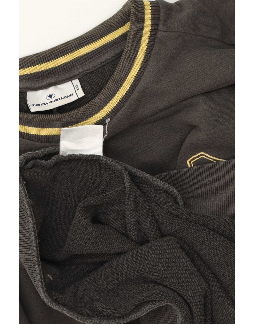 Γραφικό ανδρικό φούτερ Tom Tailor Jumper 2XL Γκρι βαμβακερό