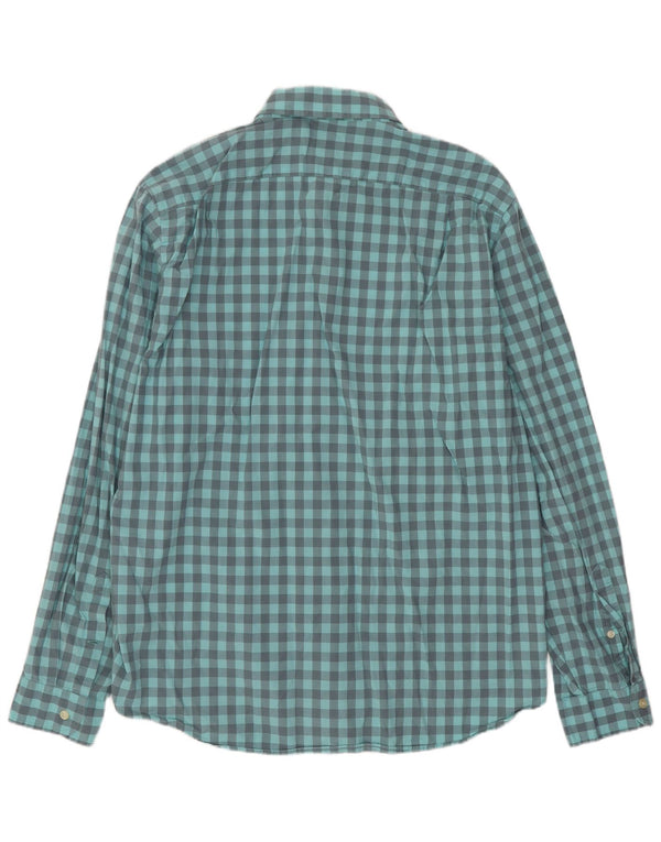 Ανδρικό πουκάμισο J. Crew Large Blue Gingham Cotton