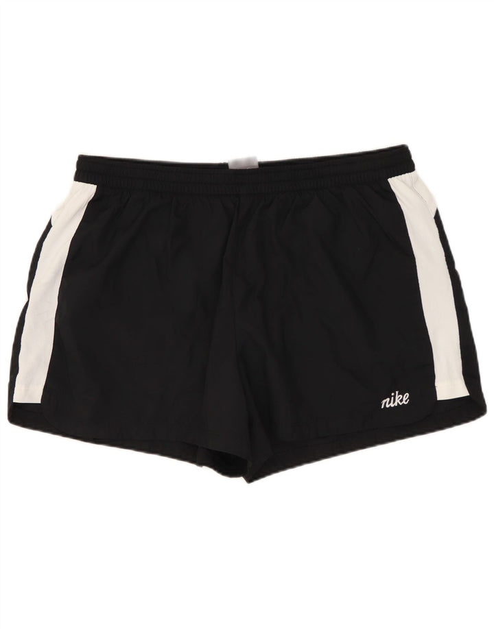 Γυναικείο αθλητικό σορτς NIKE US 12/14 Μεγάλο μαύρο χρώμα πολυεστέρα