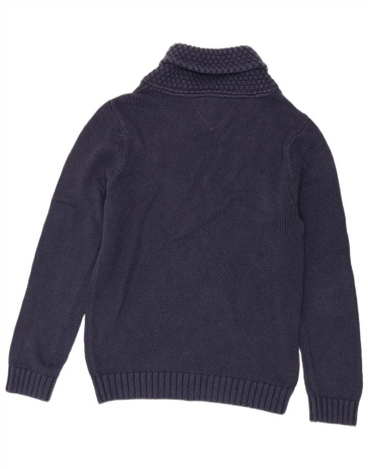 Ανδρικό πουλόβερ Tommy Hilfiger με σάλι λαιμό, μεσαίο μπλε ναυτικό