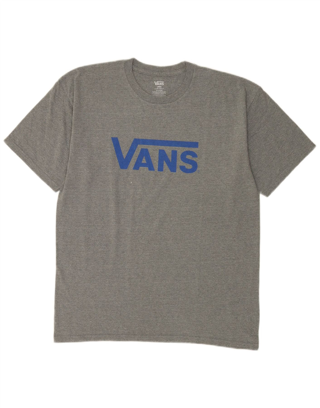 Ανδρικό γραφικό T-Shirt Vans Top Large Grey Flecked Cotton