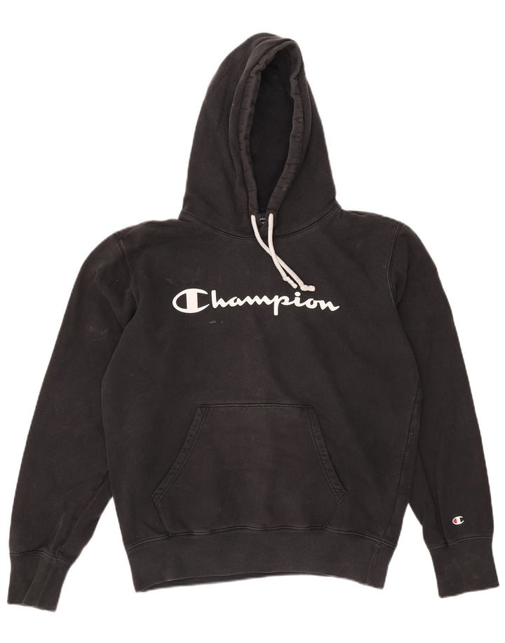 Ανδρικό Champion Graphic Hoodie Jumper Μεσαίο μαύρο βαμβακερό