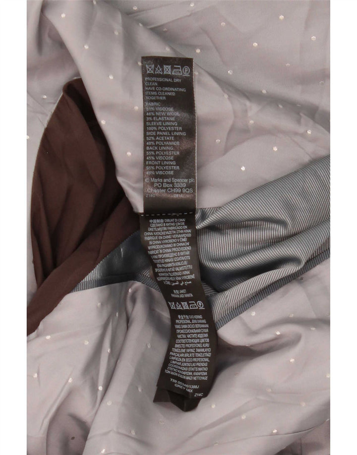 Marks & Spencer Γυναικείο σακάκι 1 κουμπιού σακάκι UK 18 XL γκρι βισκόζη