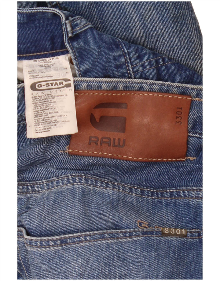 Ανδρικό Slim Jeans G-Star W38 L32 Μπλε βαμβακερό