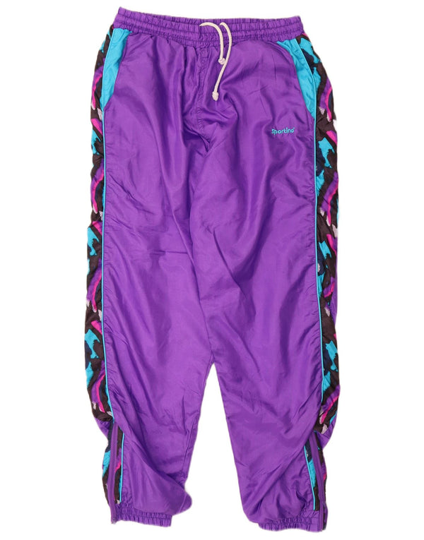 Ανδρική φόρμα VINTAGE Παντελόνι Joggers Medium Purple Colourblock Nylon