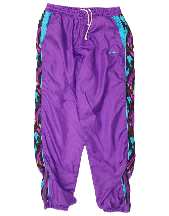 Ανδρική φόρμα VINTAGE Παντελόνι Joggers Medium Purple Colourblock Nylon