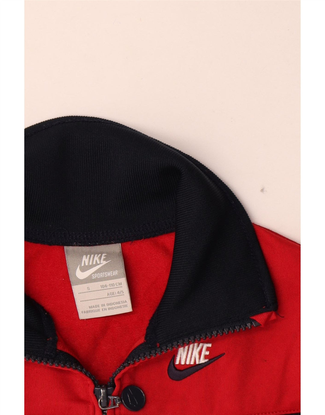 Μπουφάν Nike Boys Graphic αθλητική φόρμα 4-5 ετών Small Red Colourblock