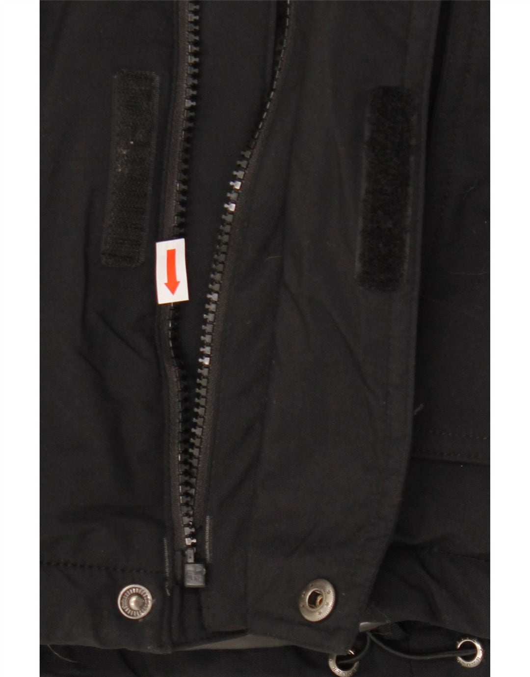 EDDIE BAUER Ανδρικό μπουφάν με κουκούλα αντιανεμικό UK 38 μεσαίο μαύρο νάιλον