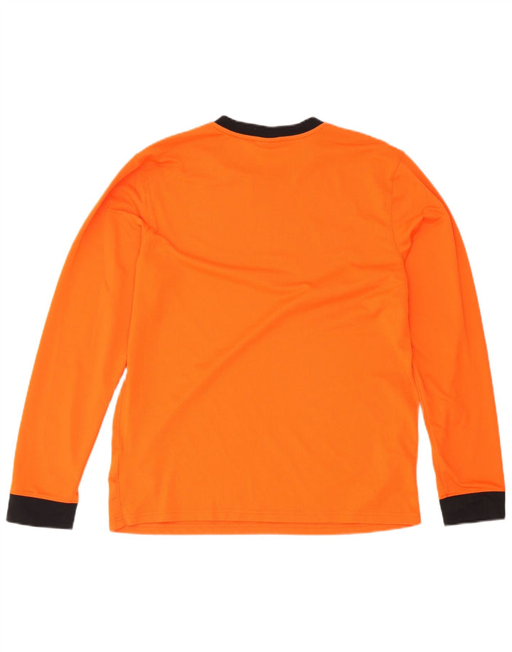 Ανδρικό τοπ Nike Dri Fit με μακρυμάνικο μεγάλο πορτοκαλί χρώμα πολυεστέρας