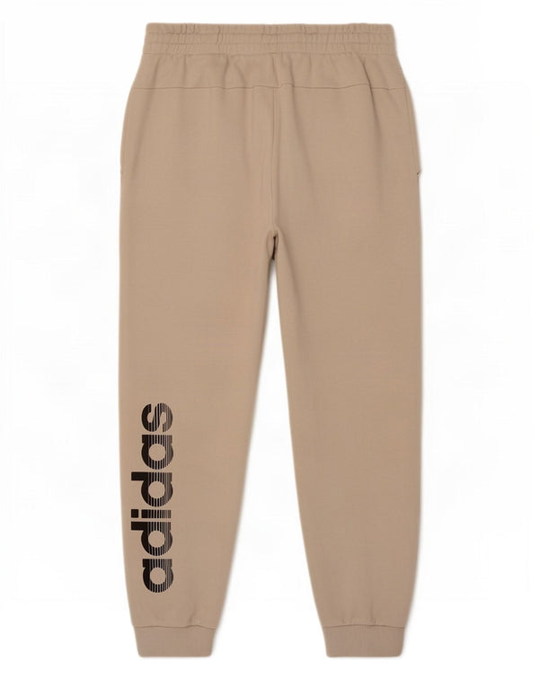 Γυναικεία αθλητική φόρμα γραφικών Adidas Παντελόνι Joggers UK 16/18 Large Beige