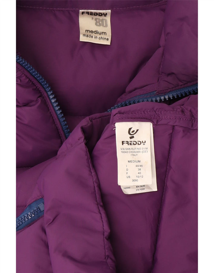 Freddy Γυναικείο Γραφικό Μπουφάν UK 12 Medium Purple Nylon