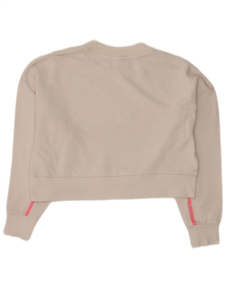 Γυναικείο φούτερ PUMA Crop Oversized Jumper UK 14 Μεσαίο λευκό βαμβακερό