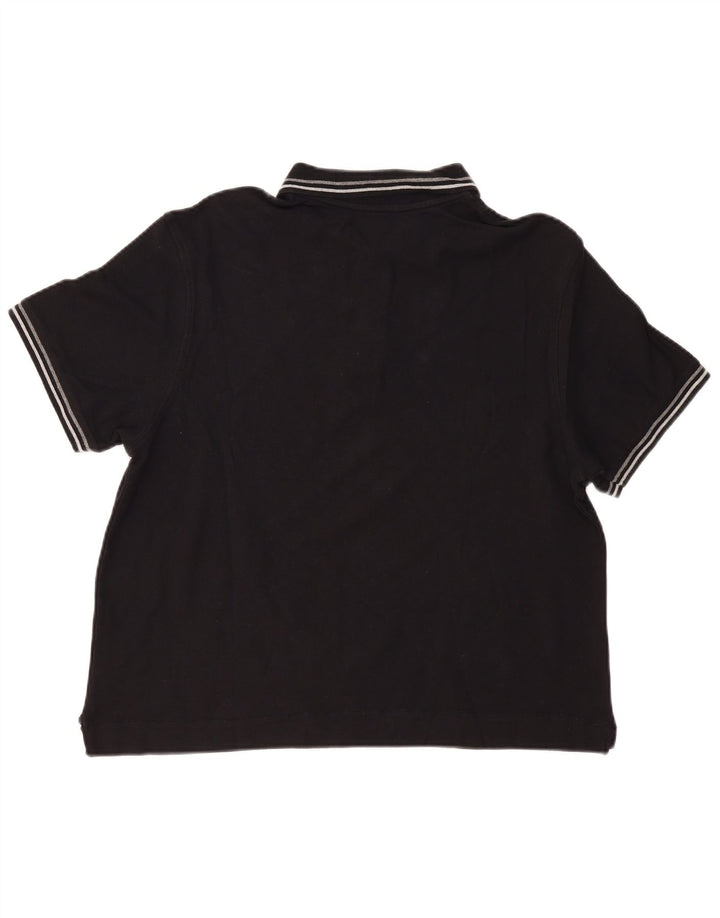 Ανδρικό μπλουζάκι πόλο LOTTO 2XL Μαύρο