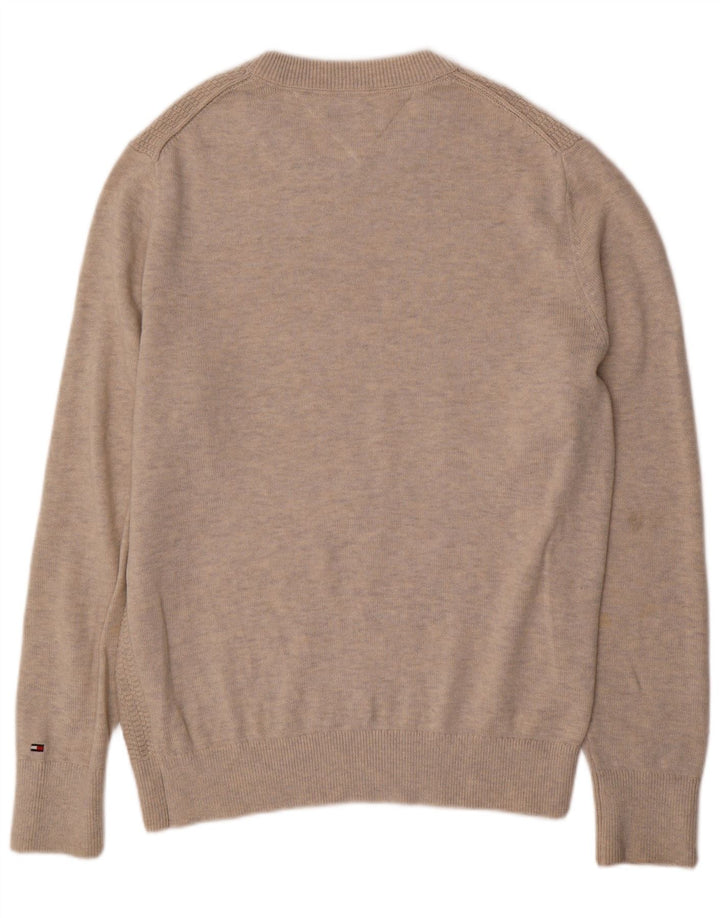 Ανδρικό πουλόβερ Tommy Hilfiger Crew Neck Jumper Μεγάλο Μπεζ