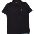 GUESS Mens Polo Shirt Medium Navy Blue Cotton Vintage Guess and Second-Hand Guess from Messina Hembry 