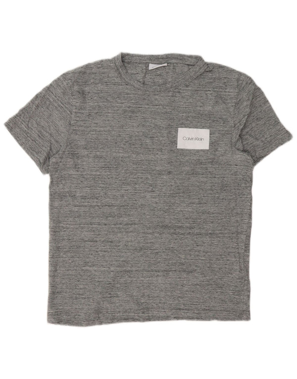 Ανδρικό T-Shirt τζιν Calvin Klein Top Large γκρι βαμβακερό