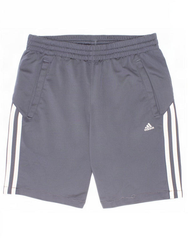 Adidas Boys Sport Short 11-12 Years Grey Polyester