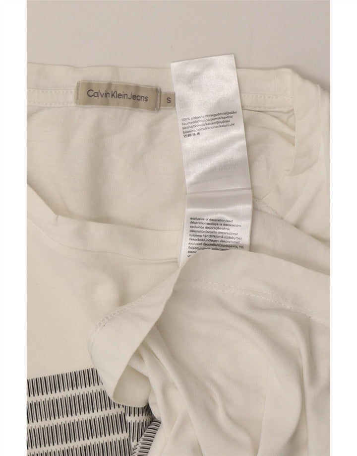 Ανδρικό γραφικό μπλουζάκι CALVIN KLEIN JEANS Μικρό βαμβακερό