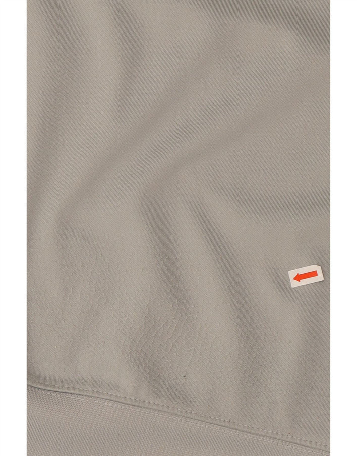 Ανδρικό γραφικό φούτερ με φερμουάρ NIKE με μεγάλο γκρι χρώμα