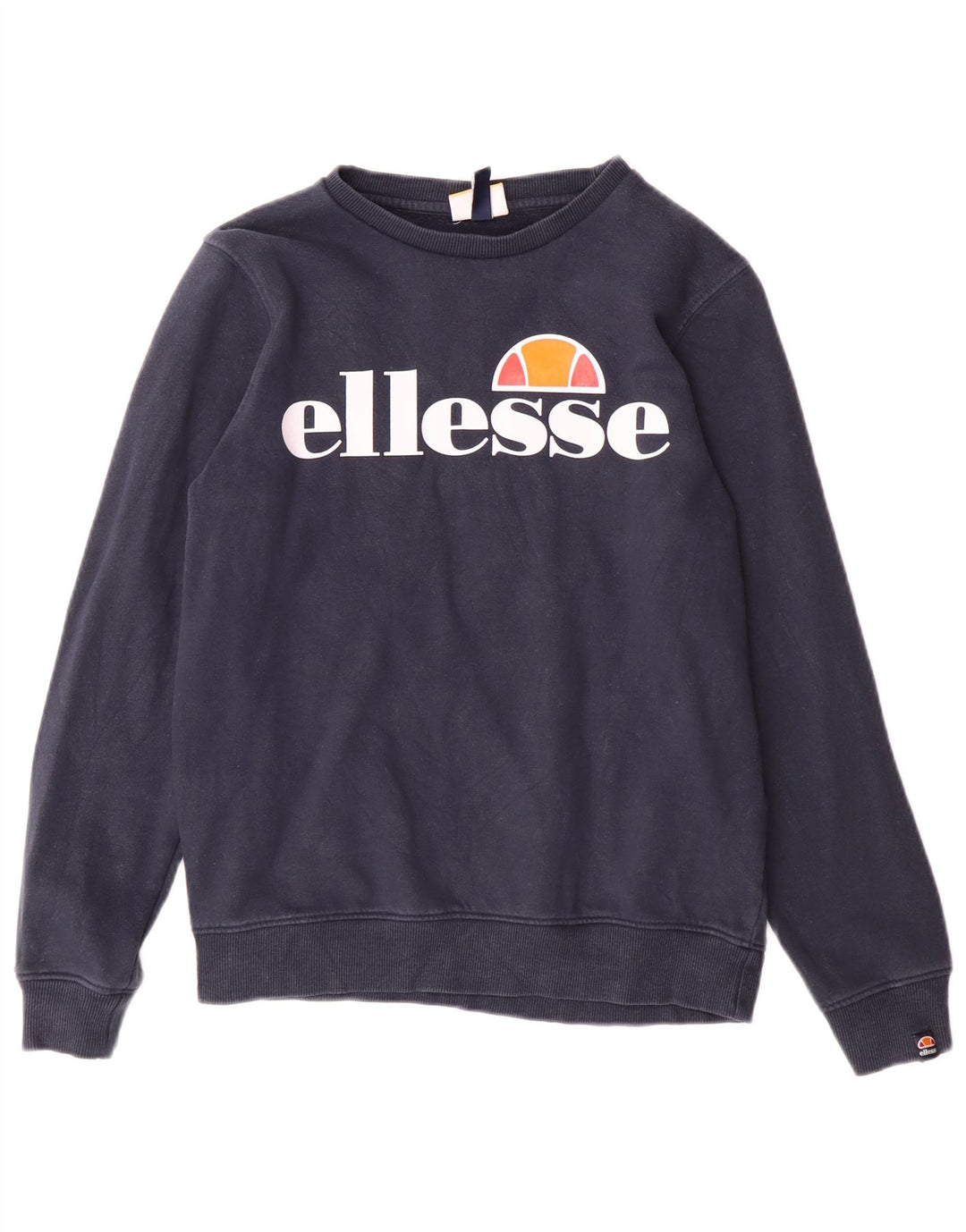 Γραφικό φούτερ Ellesse Boys Jumper 12-13 ετών Navy Blue Cotton