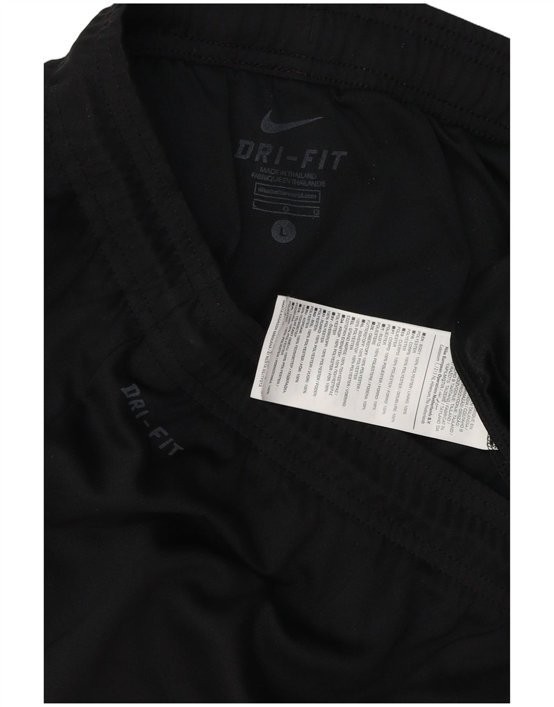 Ανδρικό αθλητικό σορτς Nike Dri Fit, μεγάλο μαύρο πολυεστέρα