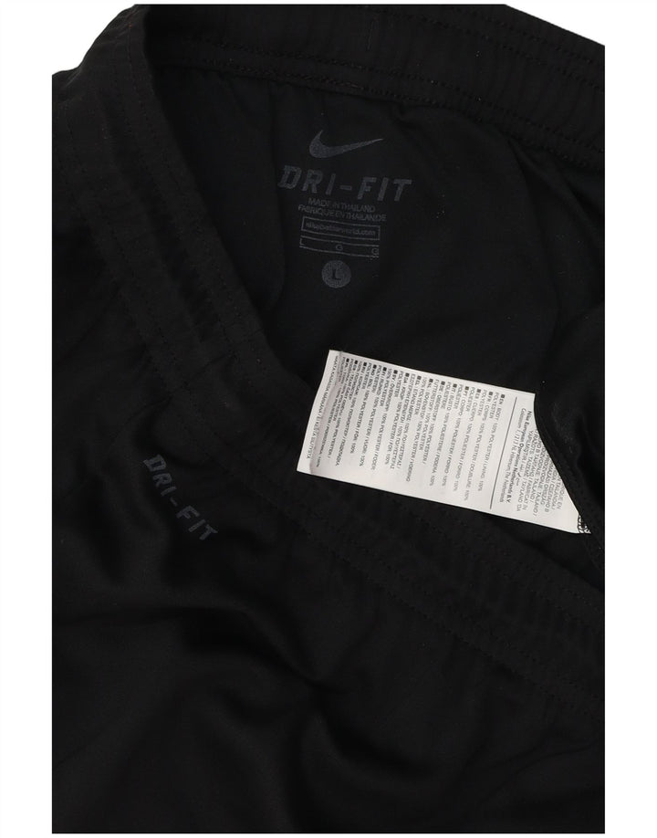Ανδρικό αθλητικό σορτς Nike Dri Fit, μεγάλο μαύρο πολυεστέρα