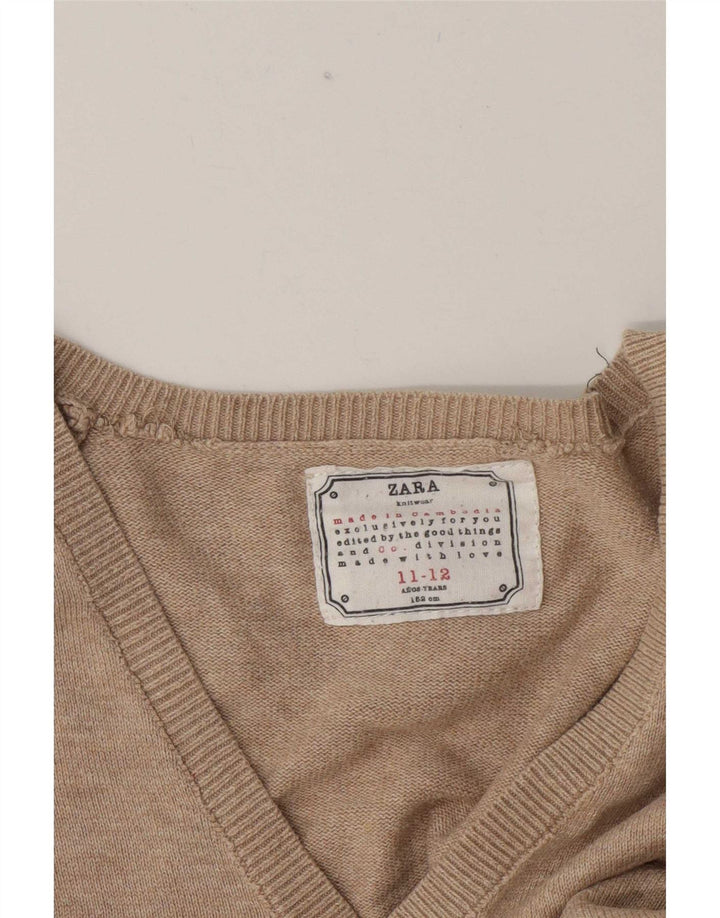 Zara Boys Ζακέτα πουλόβερ 11-12 ετών Μπεζ