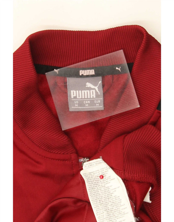Ανδρική φόρμα με γραφικό φόρμα Puma Top Jacket μεσαίο μπορντό χρώμα