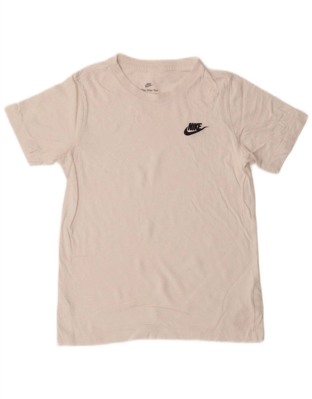 Μπλουζάκι Nike Boys T-shirt 10-11 ετών, μεσαίο λευκό βαμβακερό