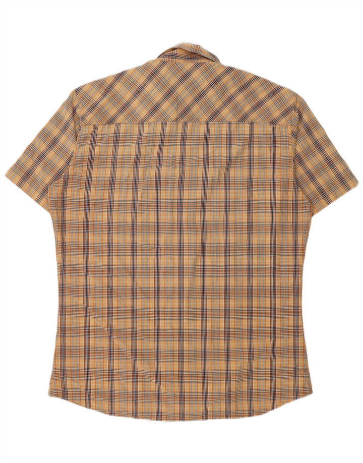 Ανδρικό κοντομάνικο πουκάμισο Marlboro Classics 2XL Beige Check