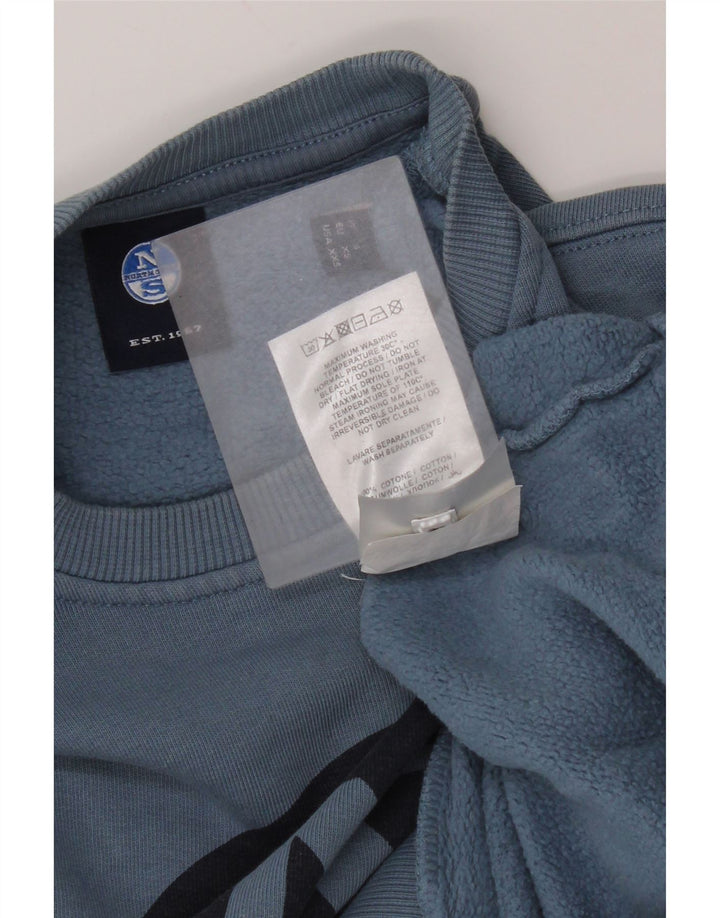 Ανδρικό γραφικό φούτερ North Sails Jumper XS Blue Cotton