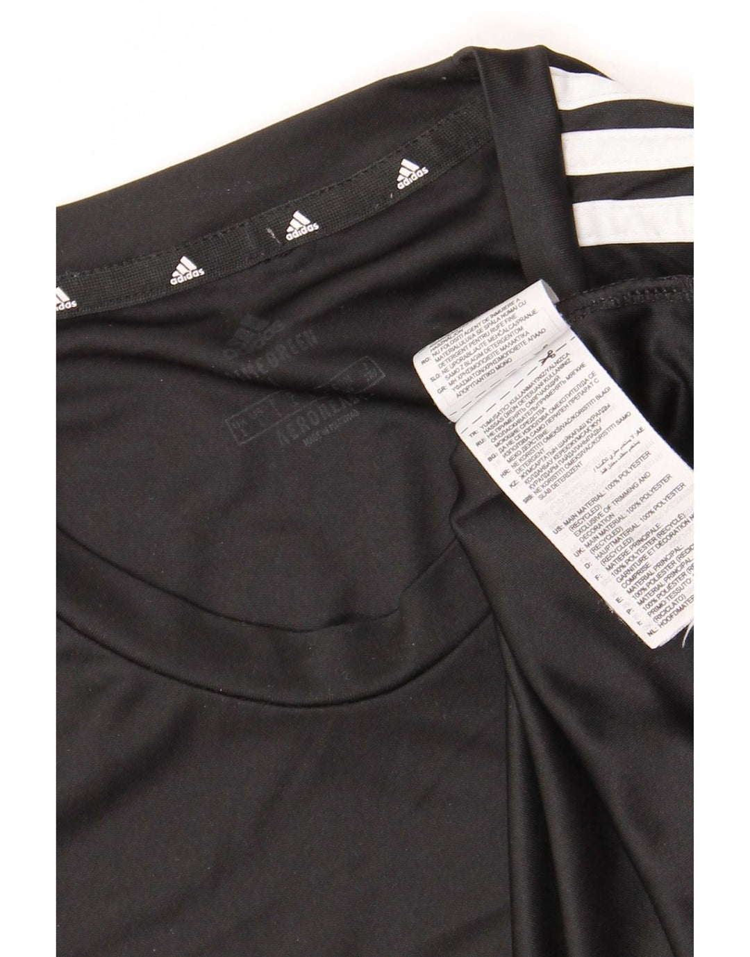 Ανδρικό T-Shirt Adidas Top Large Μαύρο Πολυεστερικό Sports