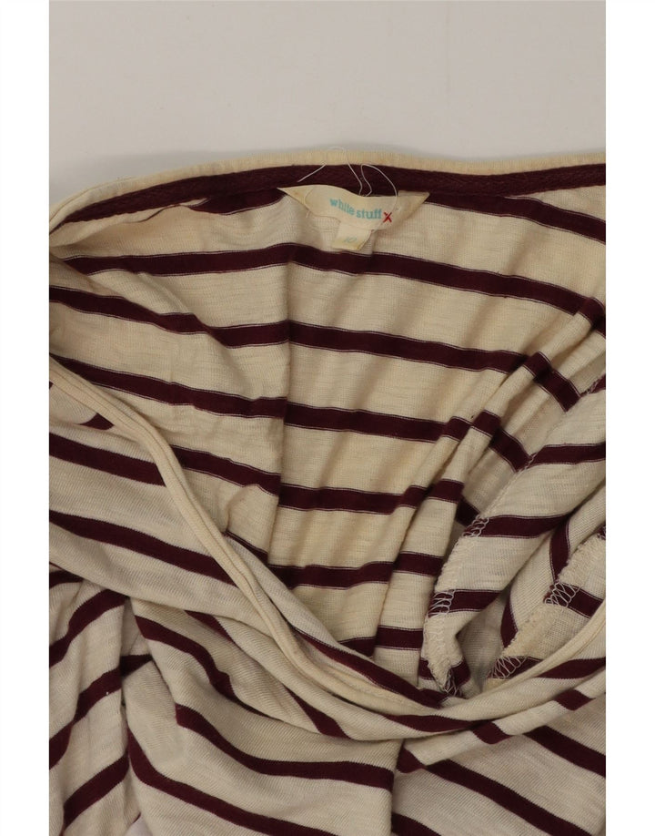 White Stuff Γυναικείο τοπ μακρυμάνικο UK 10 Small Off White ριγέ