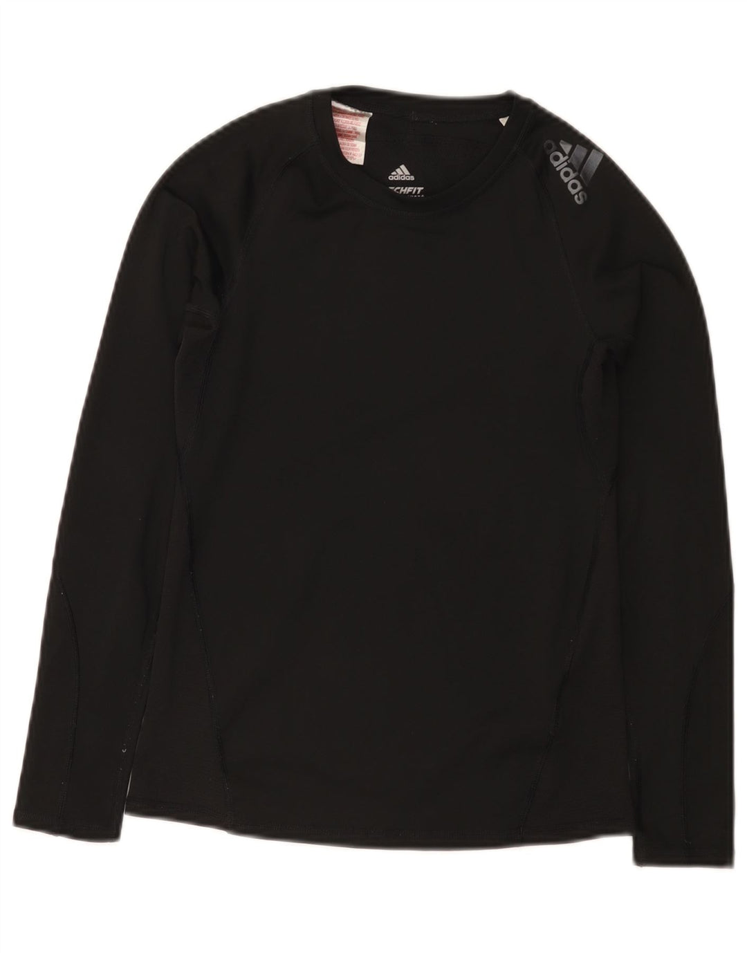 Adidas Boys Climacool Top μακριά μανίκια 11-12 ετών μαύρο πολυεστέρα