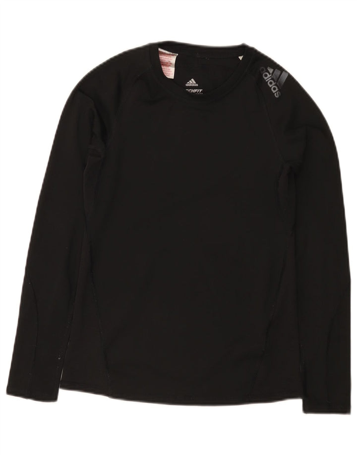 Adidas Boys Climacool Top μακριά μανίκια 11-12 ετών μαύρο πολυεστέρα