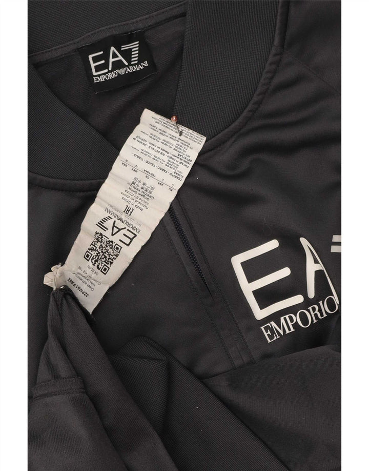 Emporio Armani Ανδρική φόρμα φόρμας με γραφικές φόρμες Top Jacket Large Grey Polyester