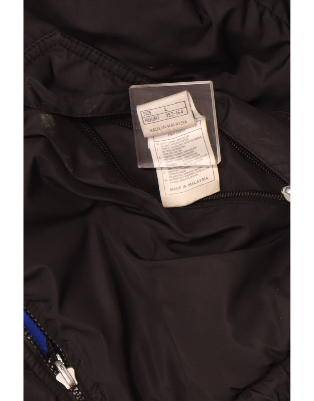 NIKE Boys Windbreaker Jacket 12-13 Years Large  Black Nylon