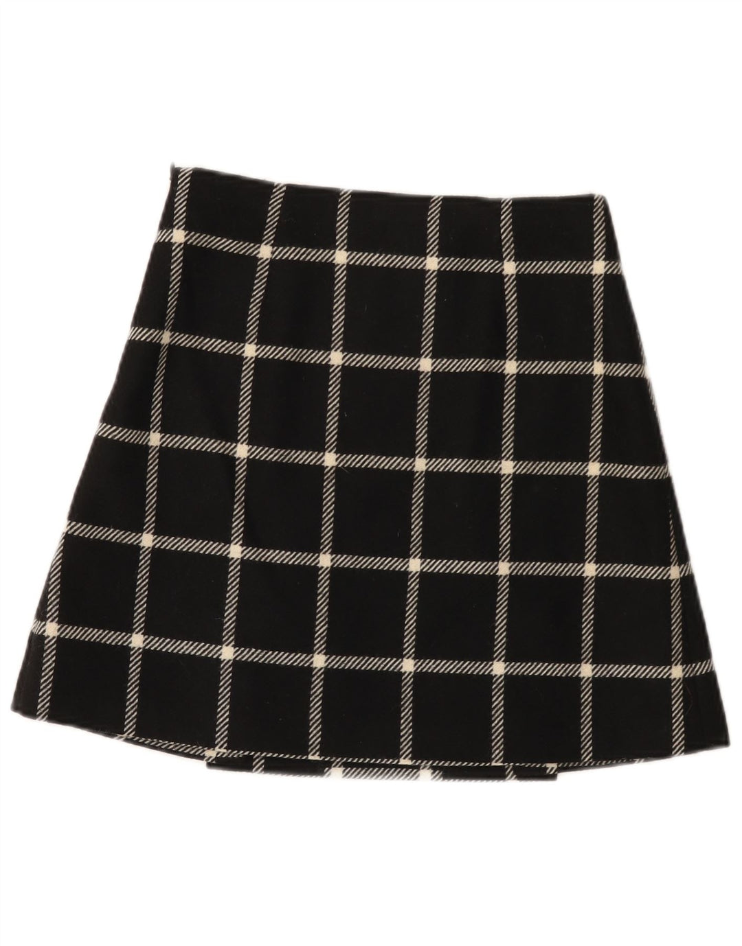 HOBBS Γυναικεία Μίνι Φούστα UK 8 Small W26 Black Check Wool