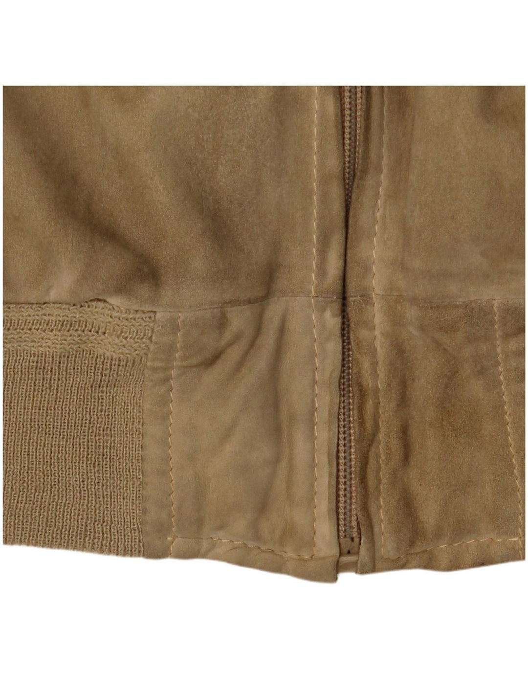 Vintage Ανδρικό Suede Bomber Jacket UK 38 Medium Beige