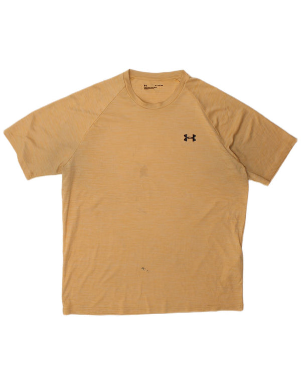 Ανδρικό T-Shirt Under Armour Top XL κίτρινο πολυεστέρα