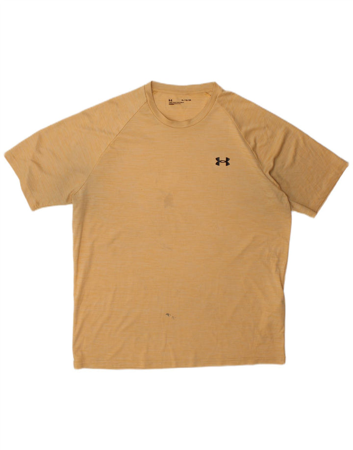 Ανδρικό T-Shirt Under Armour Top XL κίτρινο πολυεστέρα