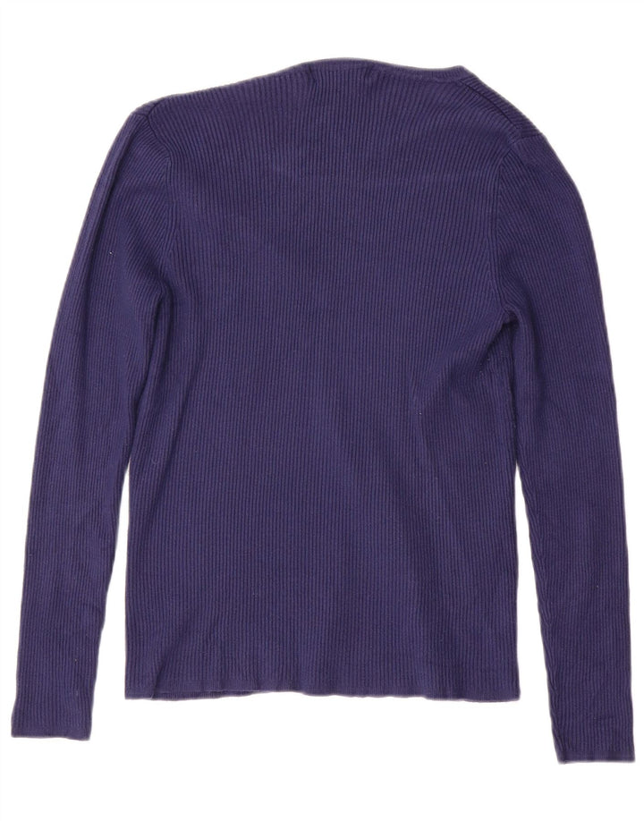 MARKS & SPENCER Γυναικείο πουλόβερ με V λαιμόκοψη UK 10 Small Navy Blue