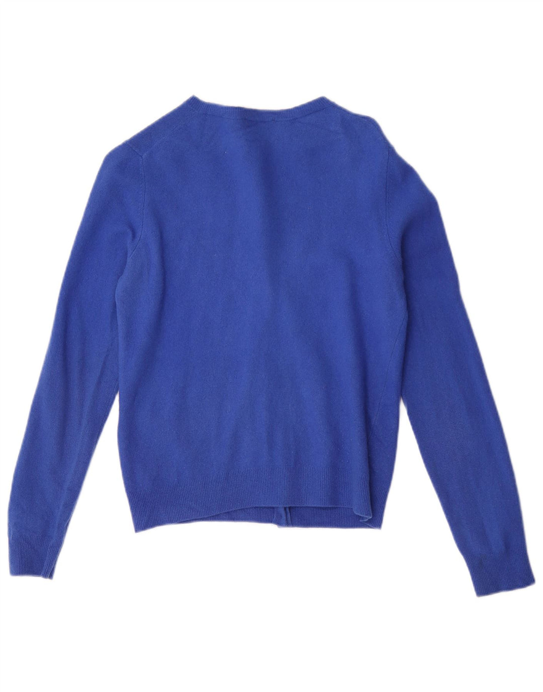 Benetton Γυναικεία Ζακέτα Crop UK 12 Medium Blue New Wool