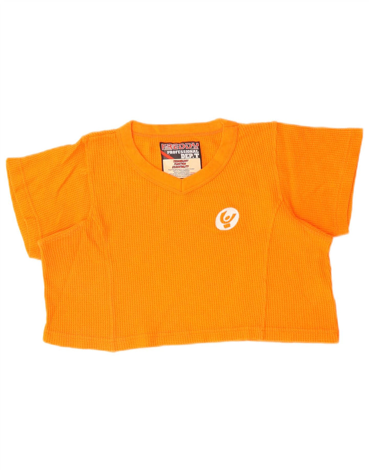 FREDDY Γυναικείο T-Shirt Crop Top UK 16 Large Orange
